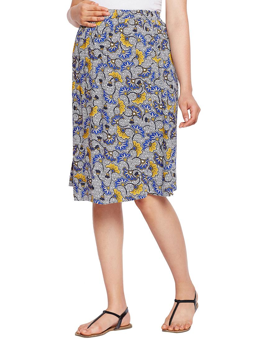 a-line floral maternity skirt - 15502676 - Standard Image - 1