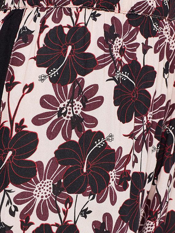 side slit floral wide leg trouser - 15502734 - Standard Image - 4