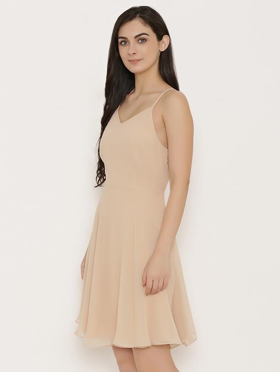 tie back skater dress - 15503563 - Standard Image - 1