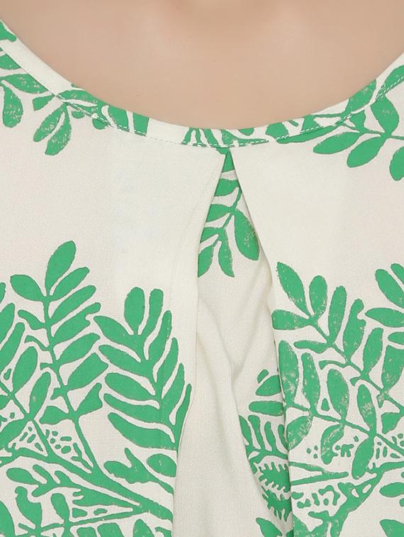 front pleat printed cami top - 15503592 - Standard Image - 4