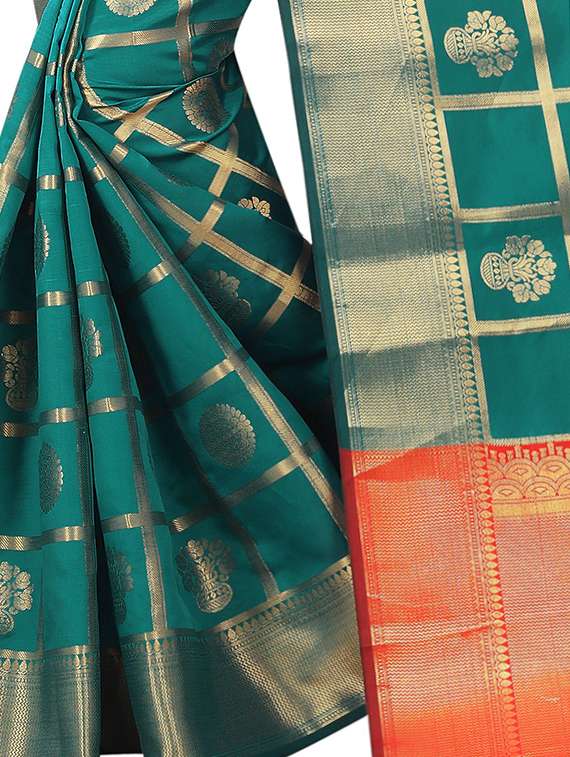zari jacquard banarasi saree with blouse - 15504082 - Standard Image - 1