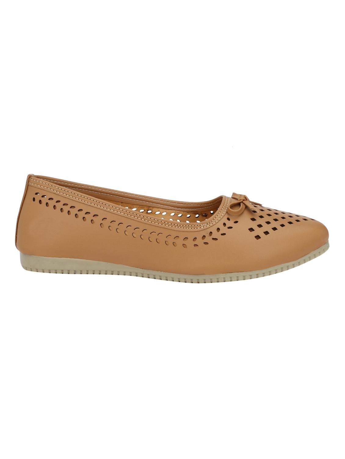 brown slip on ballerinas - 15504990 -  Standard Image - 1