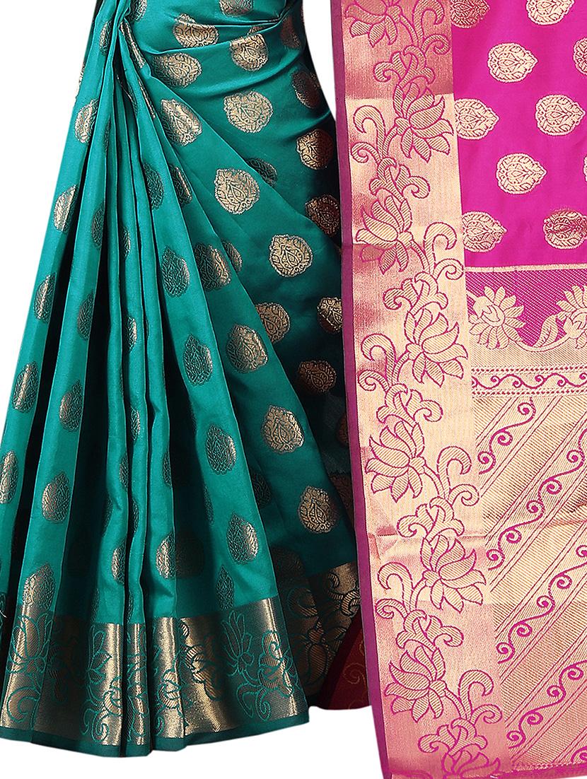 zari jacquard banarasi saree with blouse - 15505834 -  Standard Image - 1