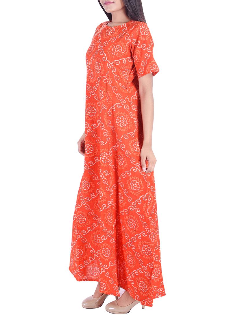 bandhani anarkali kurta - 15511339 -  Standard Image - 1