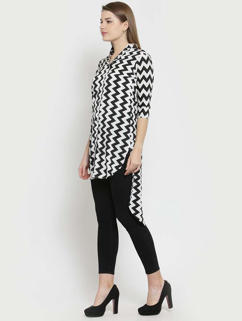 women's high-low kurta - 15515838 - Standard Image - 1