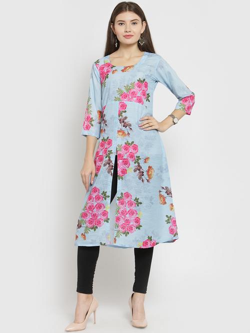 women's straight kurta - 15515846 - Standard Image - 0