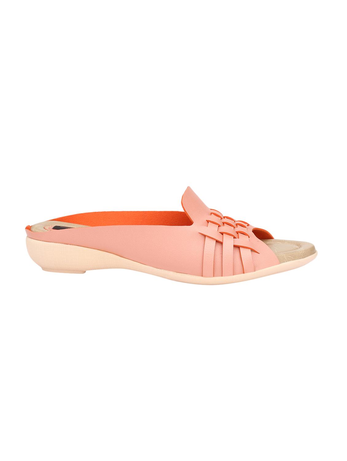 orange slip on wedges - 15516083 -  Standard Image - 1