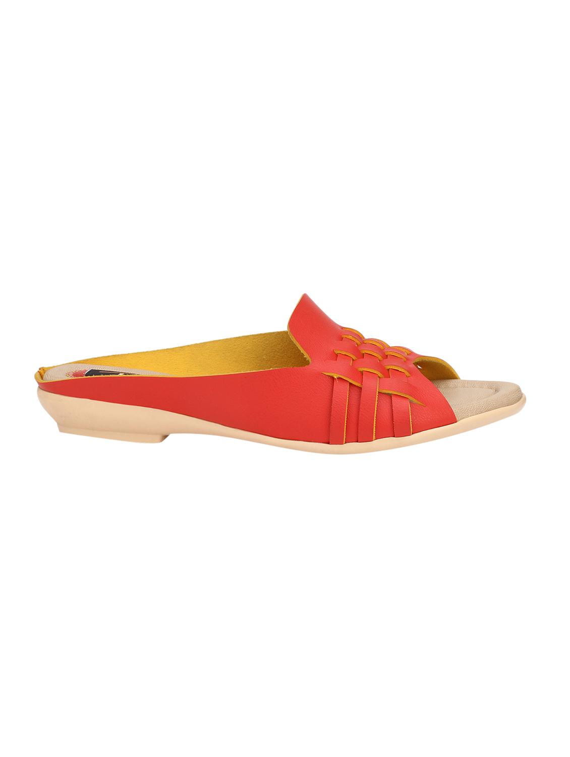 red slip on wedges - 15516085 - Standard Image - 1