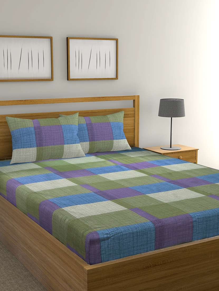 exclusive cotton double bedsheet with 2 pillow covers