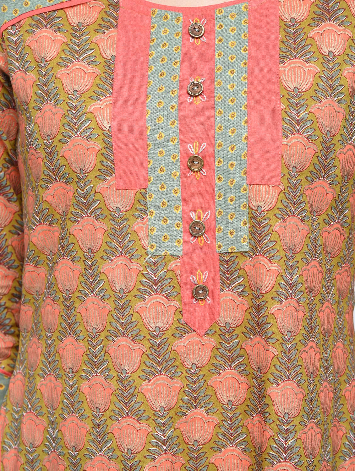 straight printed kurta - 15517717 - Standard Image - 4