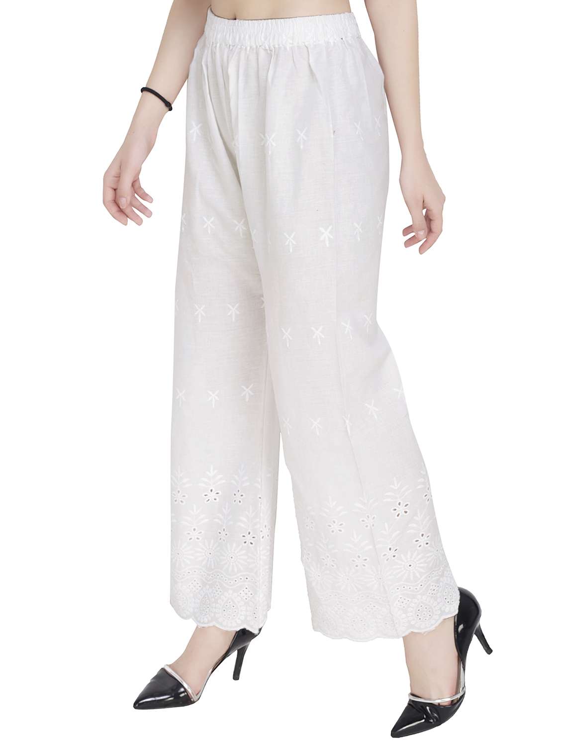 chikankri staright palazzo - 15517898 -  Standard Image - 1