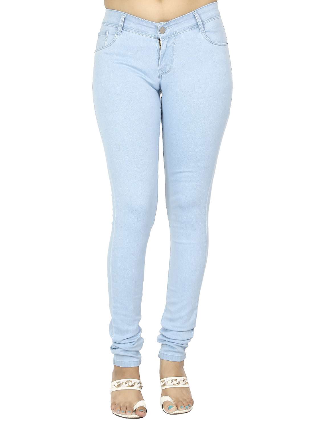 women's plain slim fit jeans