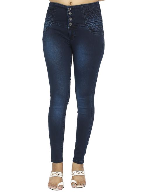 women's plain slim fit jeans - 15518232 - Standard Image - 0