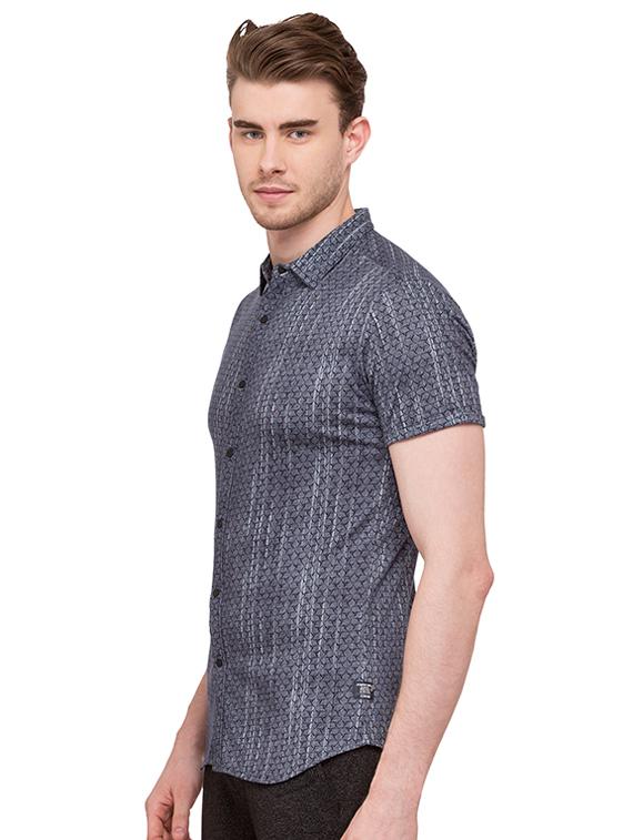 blue cotton casual shirt - 15518953 -  Standard Image - 1