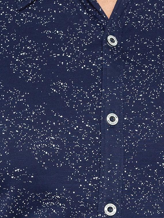 mens printed casual shirt - 15518966 - Standard Image - 4