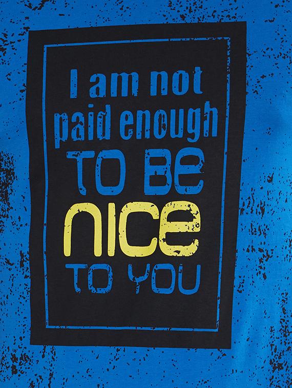 blue cotton all over print t-shirt - 15518998 - Standard Image - 4