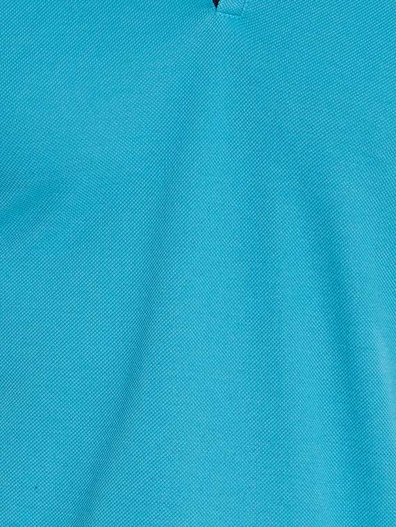 blue cotton collared t-shirt - 15519077 -  Standard Image - 4