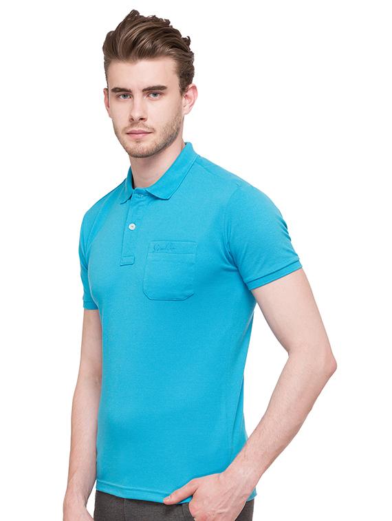 blue cotton pocket t-shirt - 15519081 -  Standard Image - 1