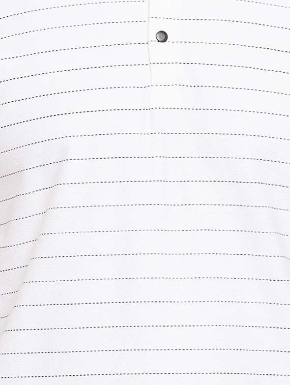white cotton polo t-shirt - 15519092 - Standard Image - 4