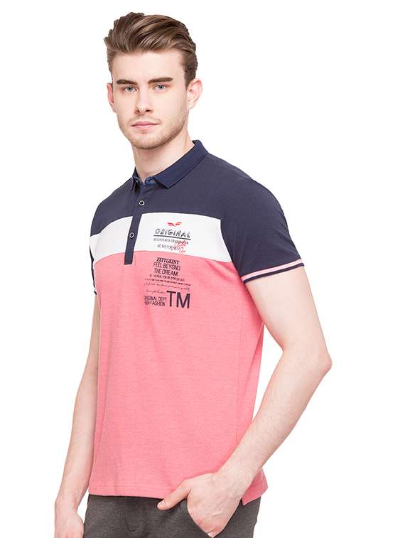pink cotton polo t-shirt - 15519097 -  Standard Image - 1