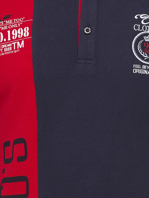 blue cotton front print t-shirt - 15519099 - Standard Image - 4