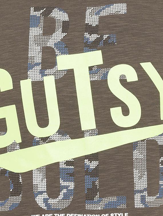olive green cotton chest print t-shirt - 15519157 - Standard Image - 4
