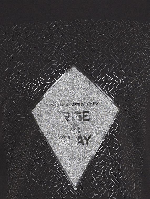 black cotton front print t-shirt - 15519165 - Standard Image - 4