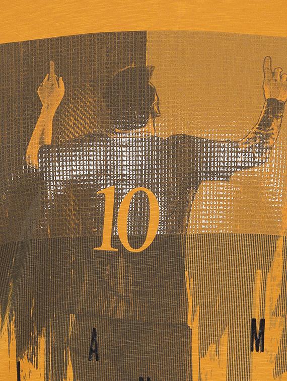 yellow front print t-shirt - 15519201 - Standard Image - 4