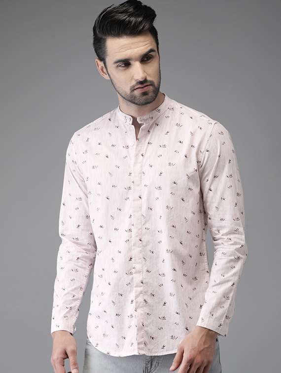 pink cotton casual shirt
