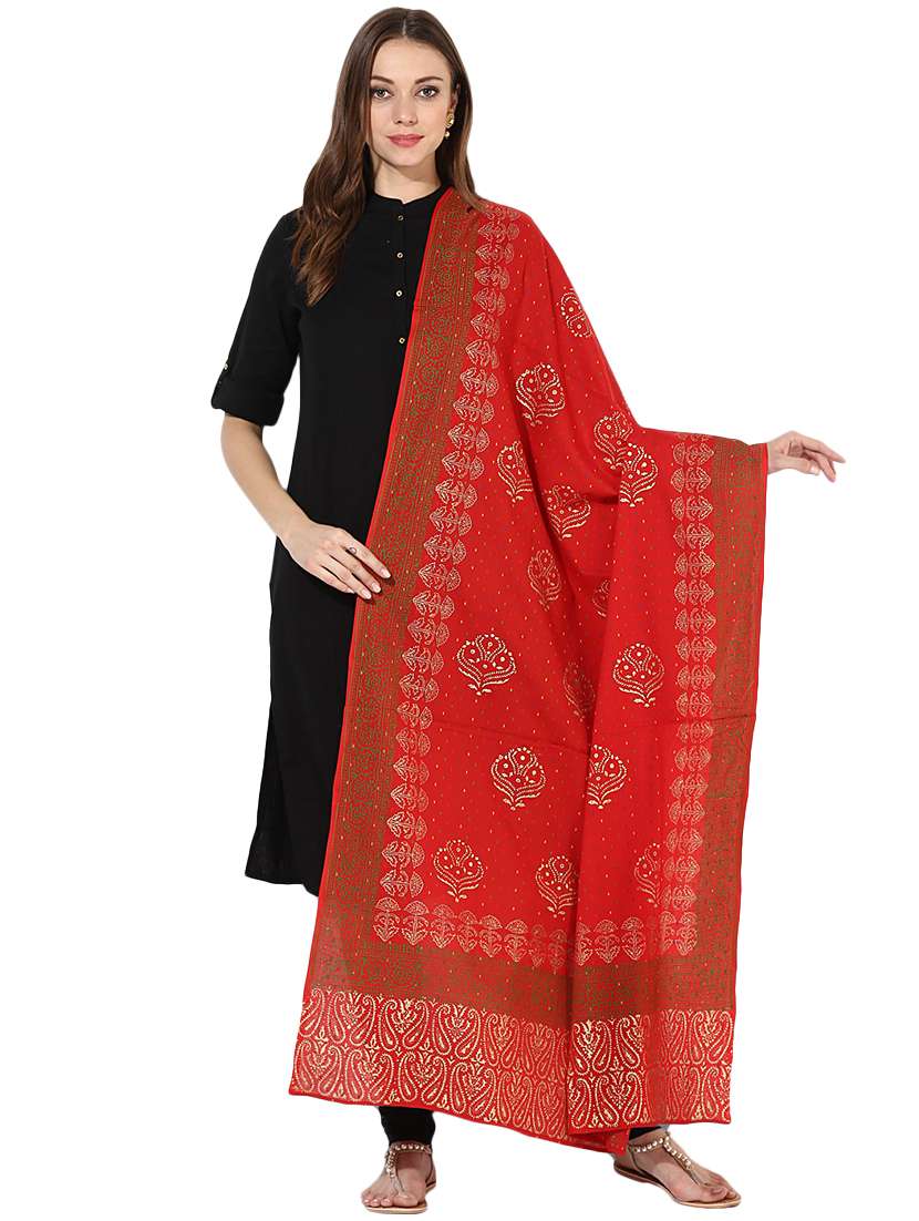 khari printed dupatta