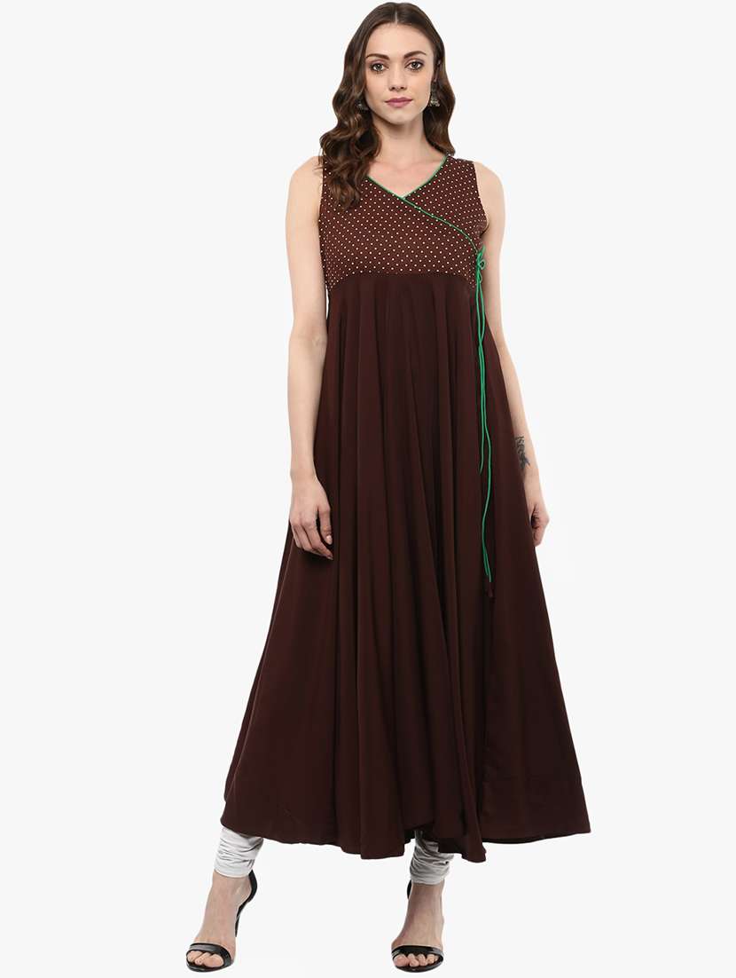 polka dots angrakha kurta 