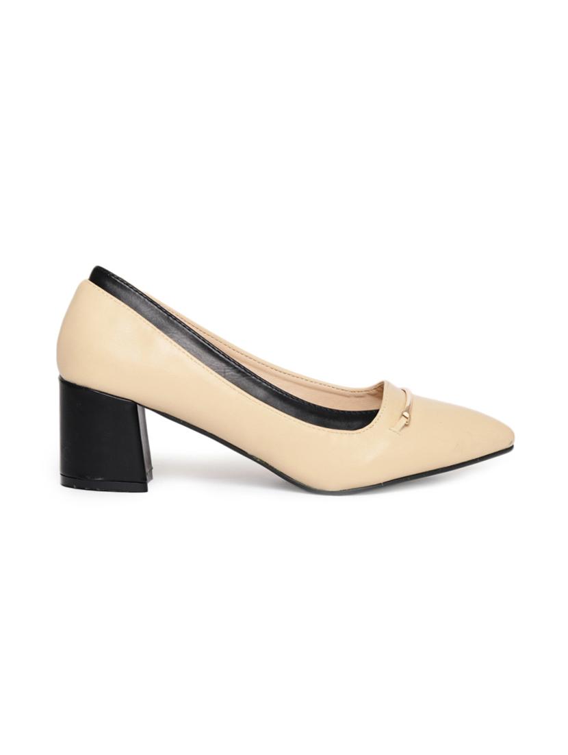 beige slip on pumps - 15527028 -  Standard Image - 1