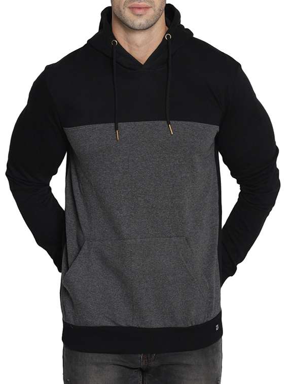 mens color block sweatshirt