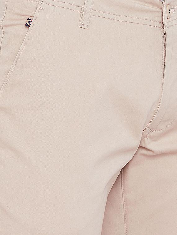 beige cotton blend chinos - 15527520 - Standard Image - 4
