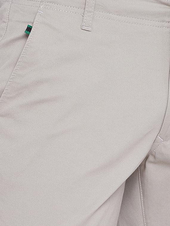 grey cotton blend chinos - 15527522 - Standard Image - 4
