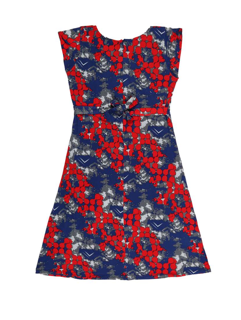 multi colored cotton blend frock - 15527866 - Standard Image - 1