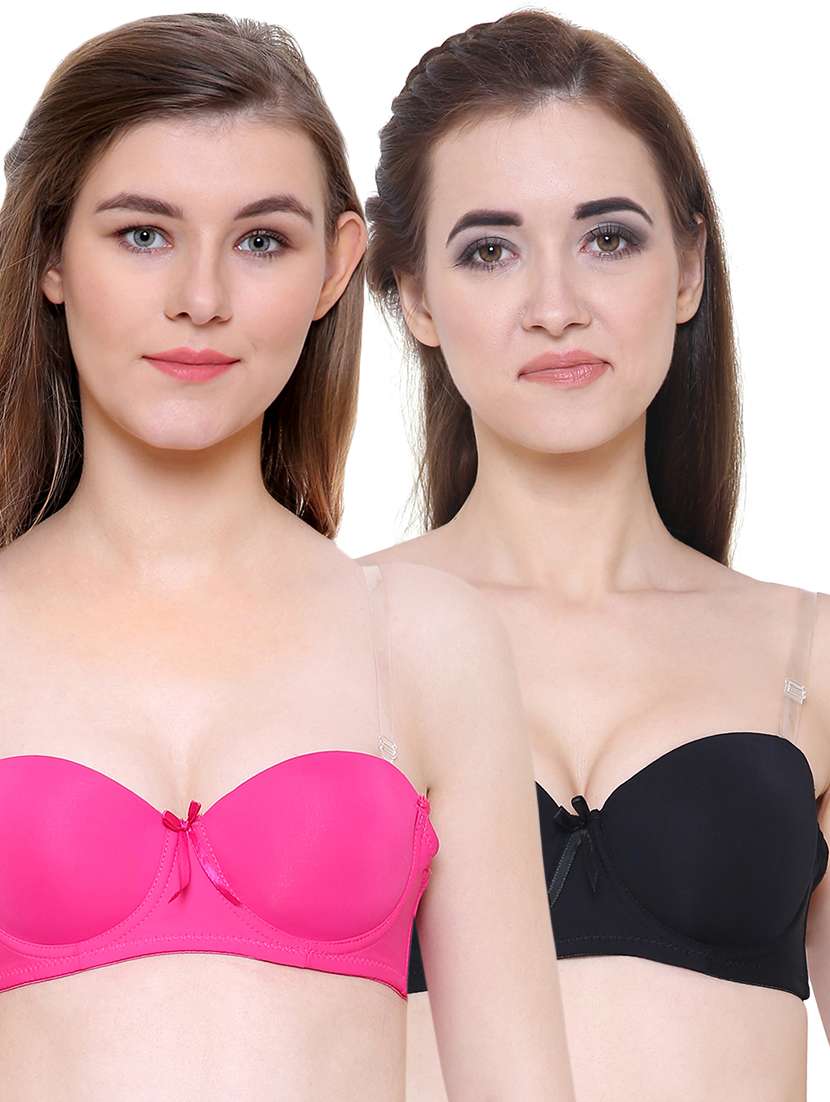 set of 2 backless balconette bras