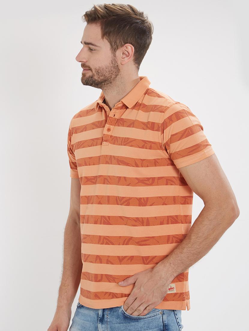 orange cotton polo t-shirt - 15530579 -  Standard Image - 1
