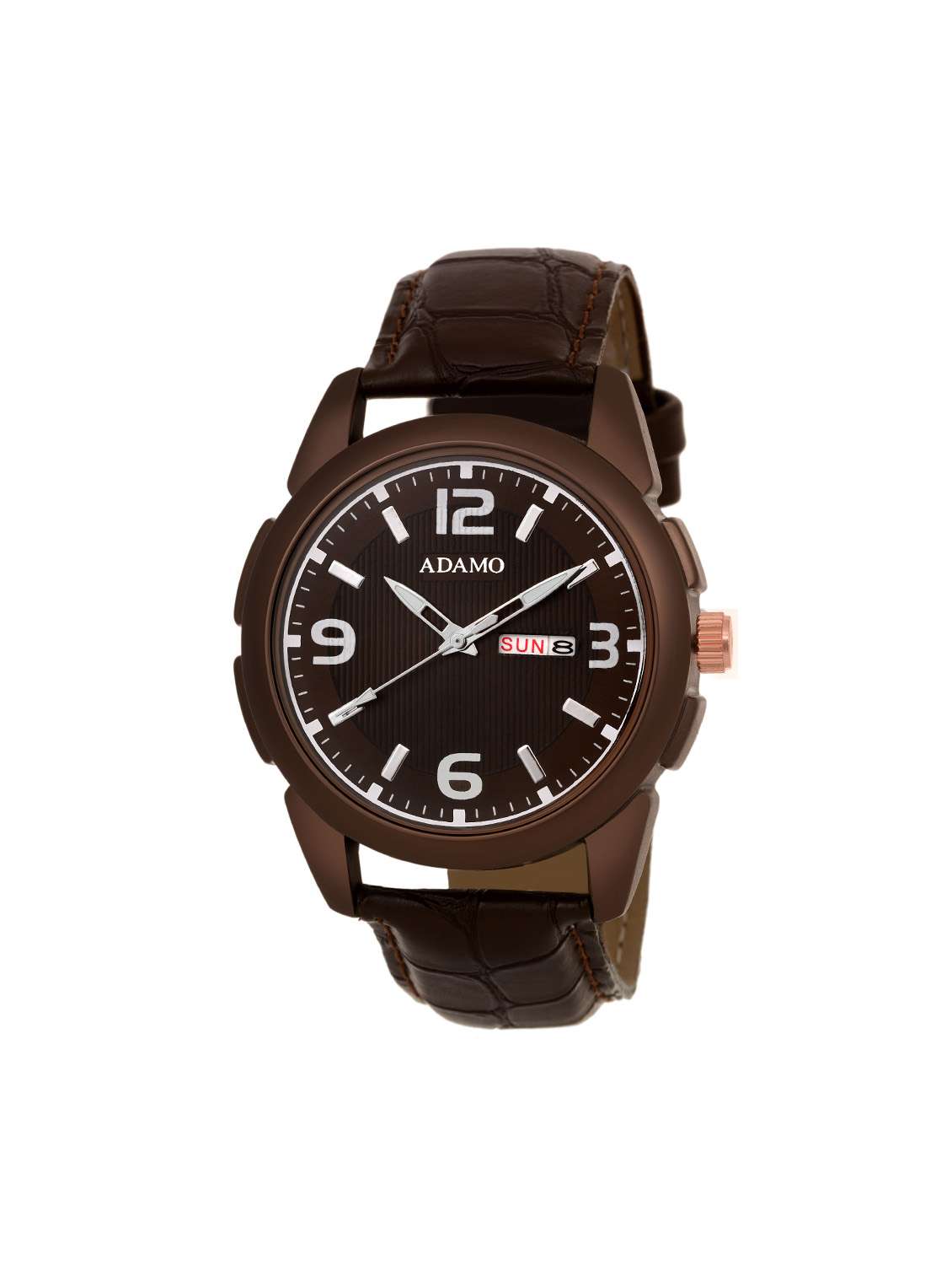 adamo round dial analog watch  a333br04