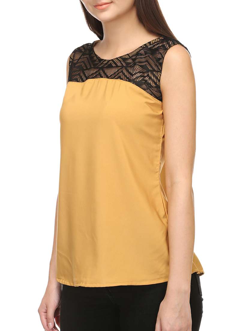 women's straight round neck top - 15531158 -  Standard Image - 1