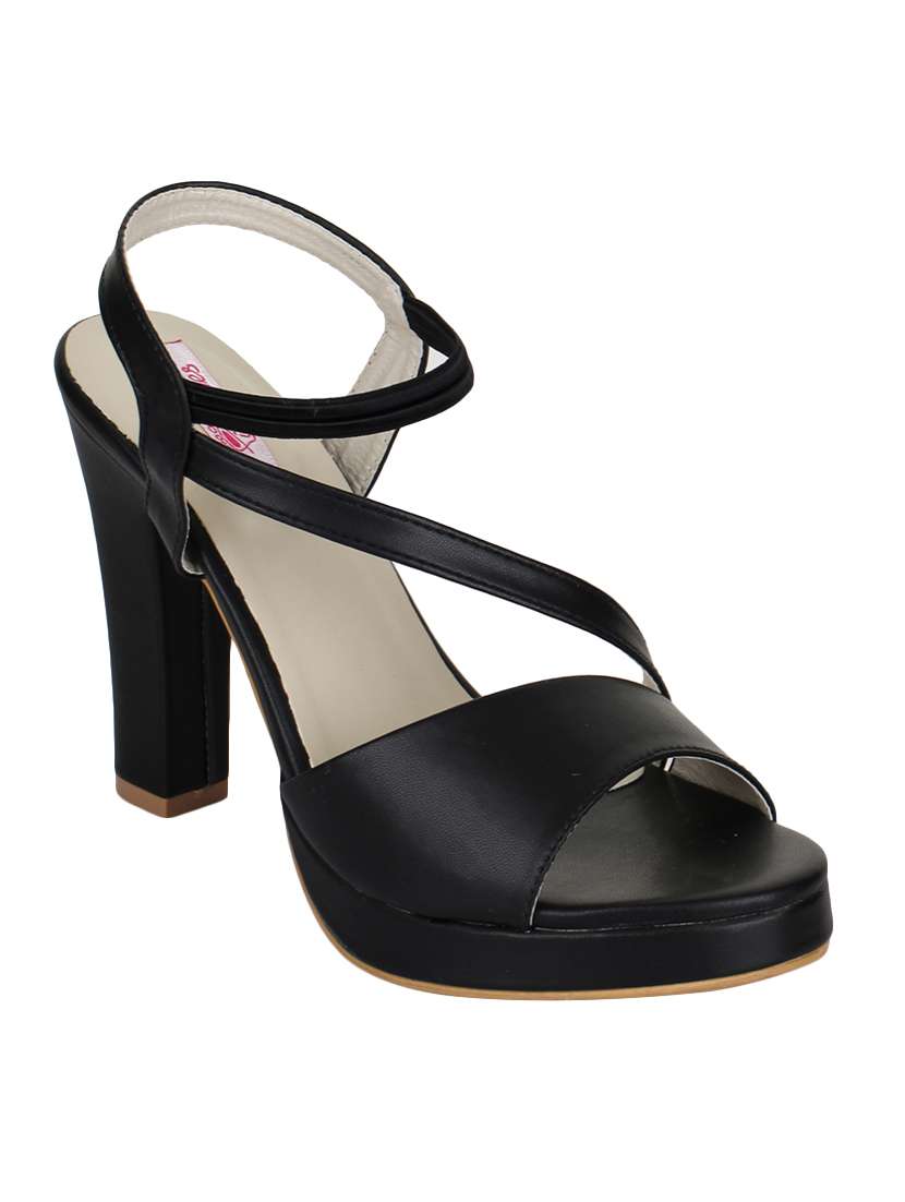 black back strap sandals