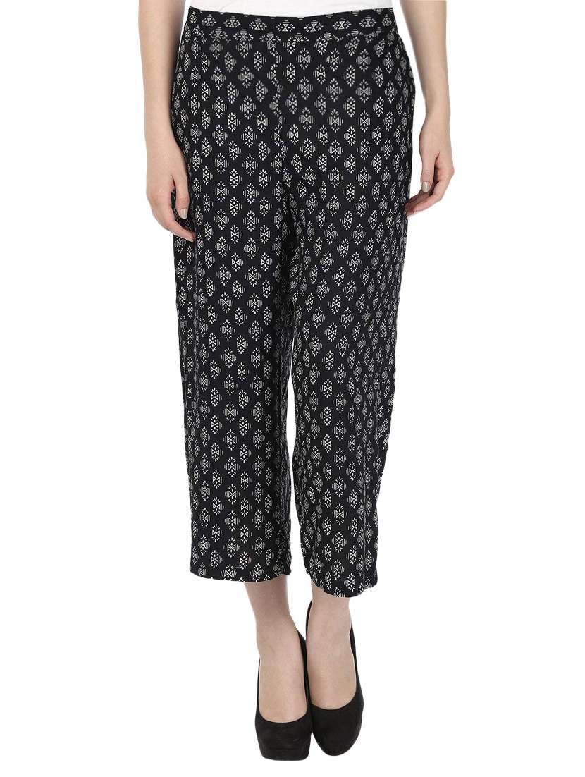 monochrome printed palazzo