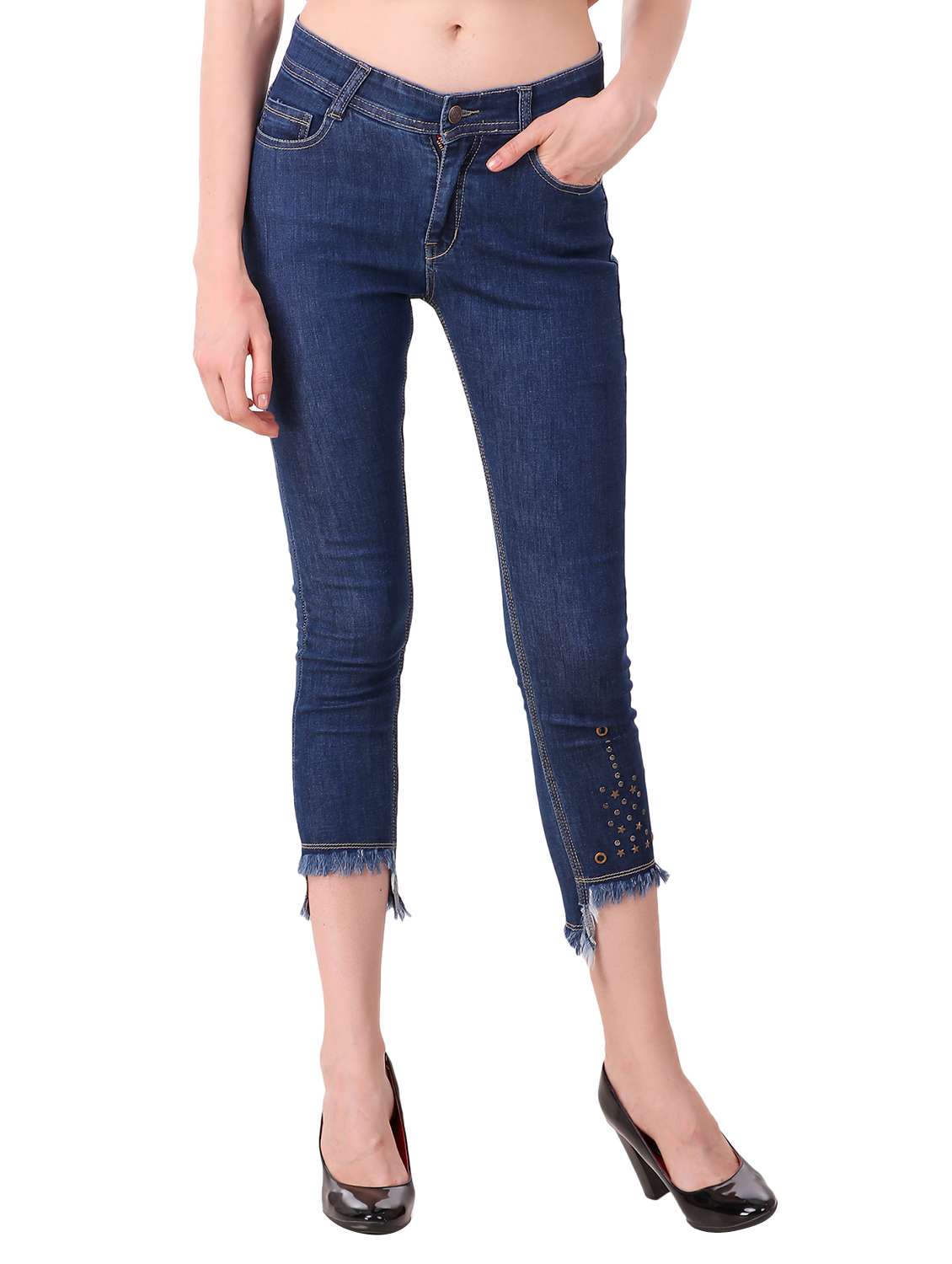 women's plain slim fit jeans