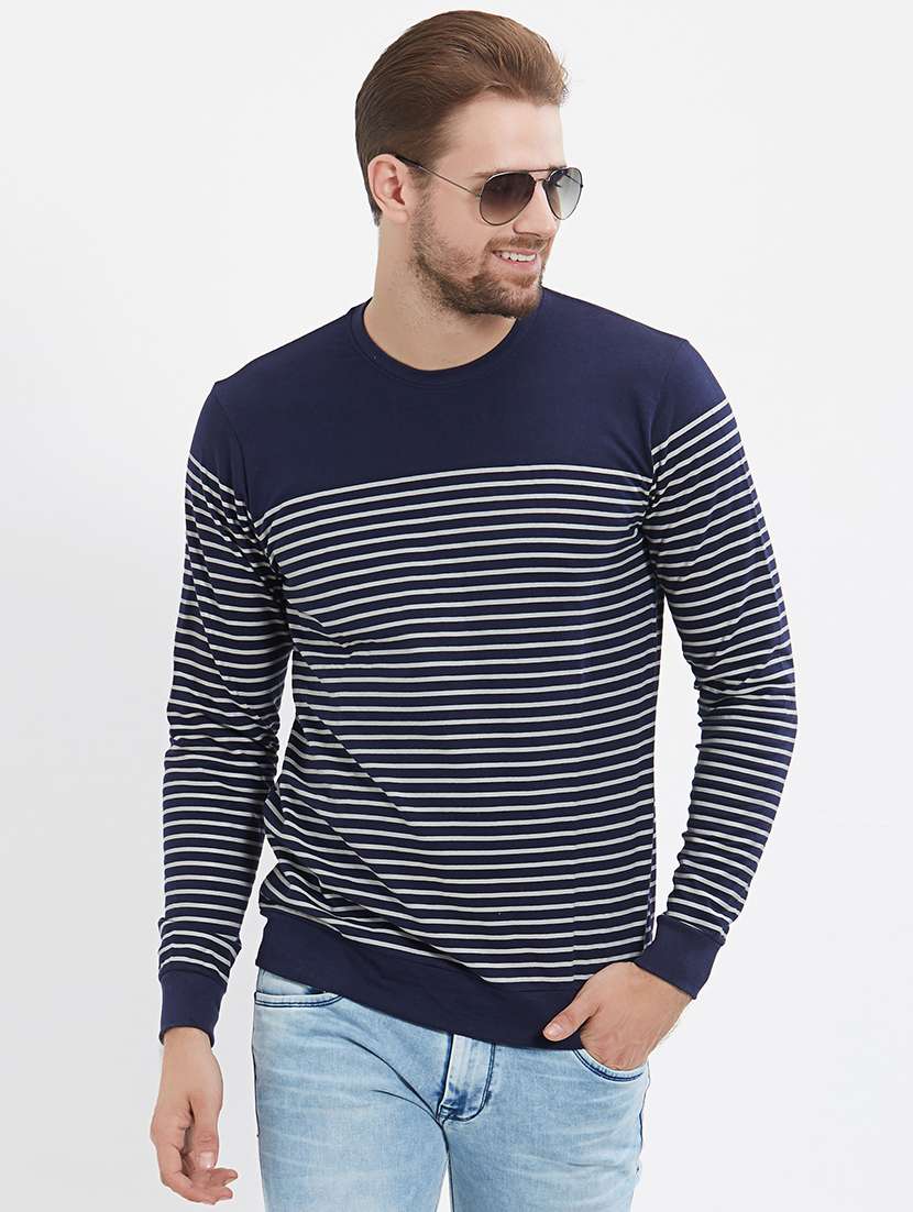 navy blue cotton t-shirt