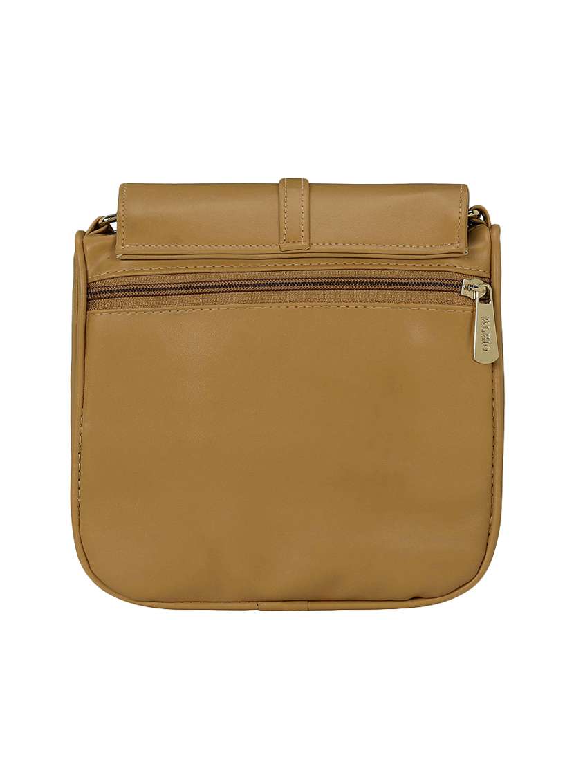 brown leatherette (pu) sling bag - 15544273 -  Standard Image - 1