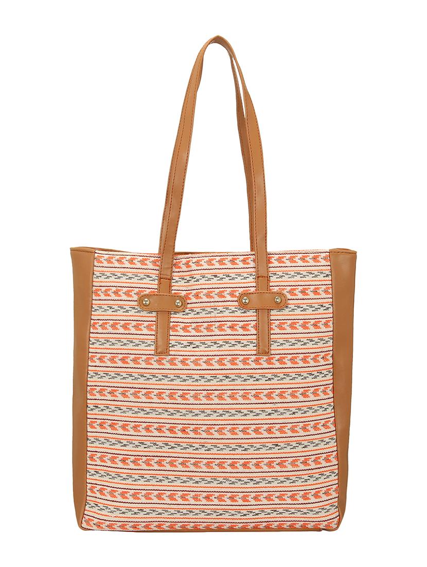 orange canvas regular tote - 15544310 - Standard Image - 1