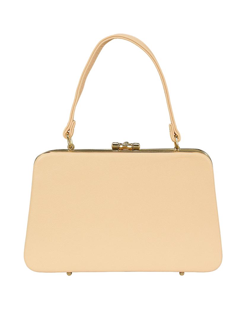 beige leatherette (pu) regular clutch - 15544779 - Standard Image - 1