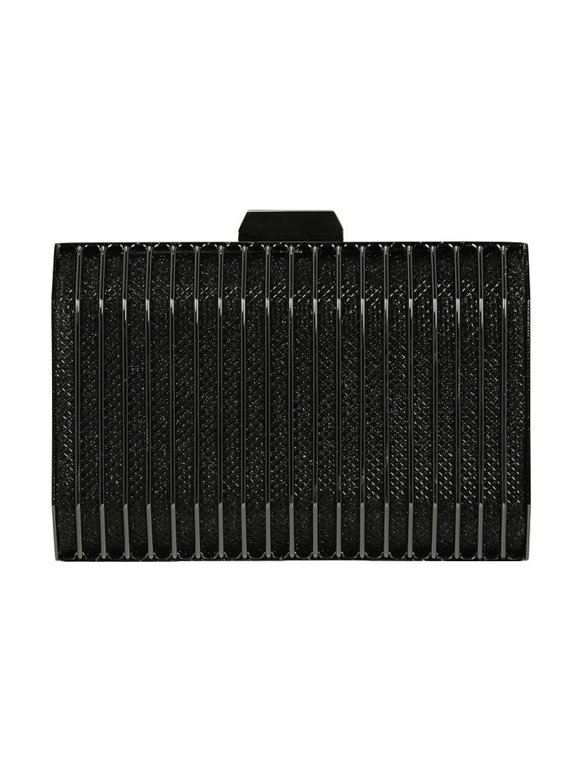 black metal box clutch - 15544785 - Standard Image - 1