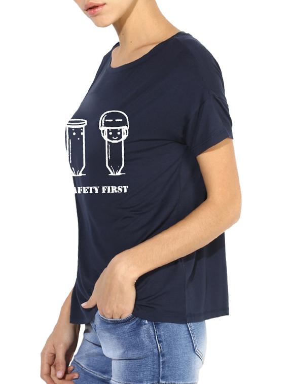 drop shoulder graphic tee - 15545611 - Standard Image - 1