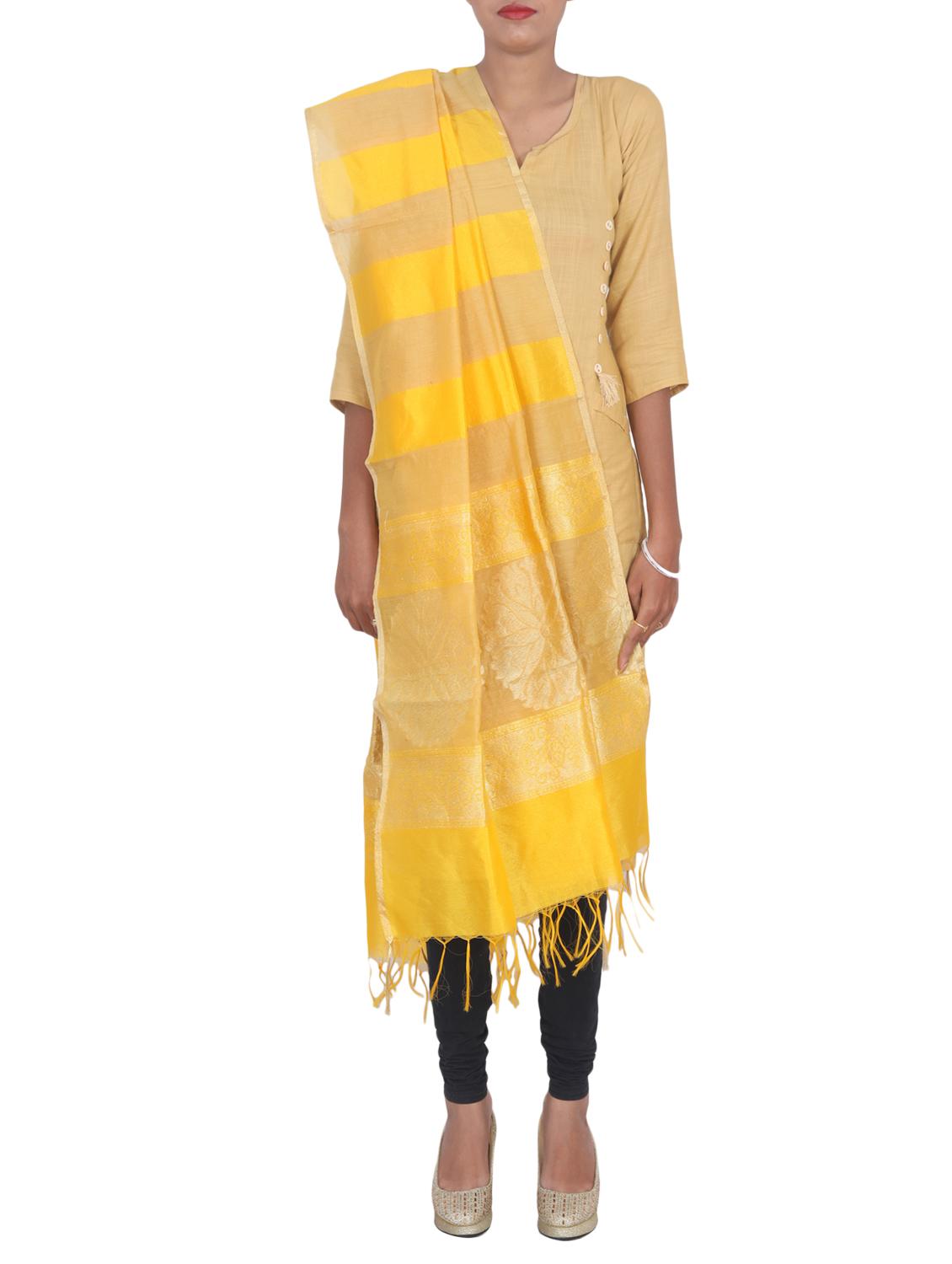 banarasi dupatta with tassels - 15545846 -  Standard Image - 1